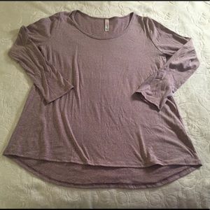 Lularoe Lynnae, heathered purple, large